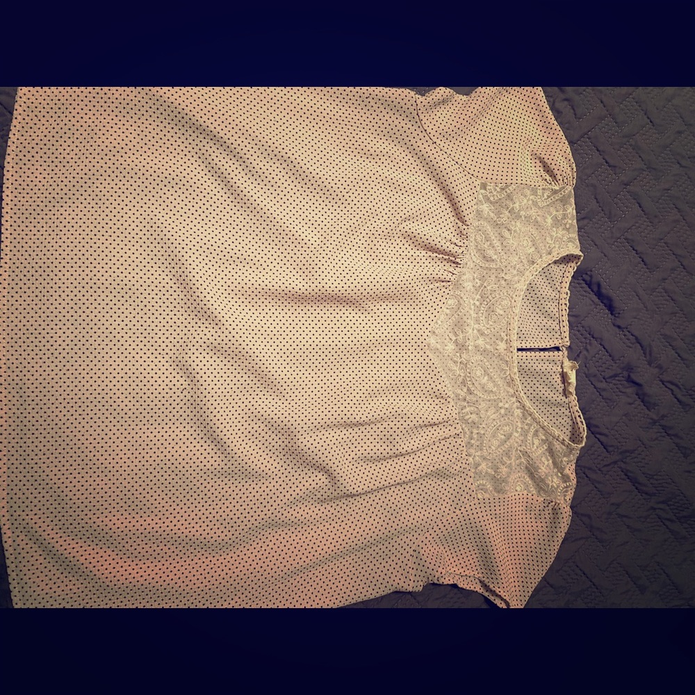 Polka dot Lace Top